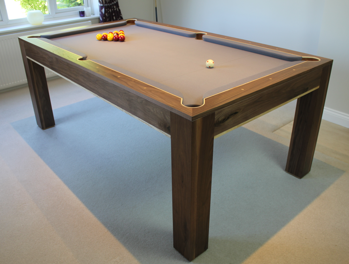 Elegant Handcrafted Wooden Pool Table