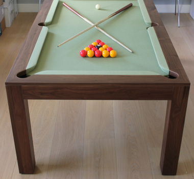 Elegant Handcrafted Wooden Pool Table