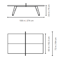 Outdoor Table Tennis Table with Strength and Design