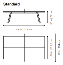 Luxury Outdoor Table Tennis Table